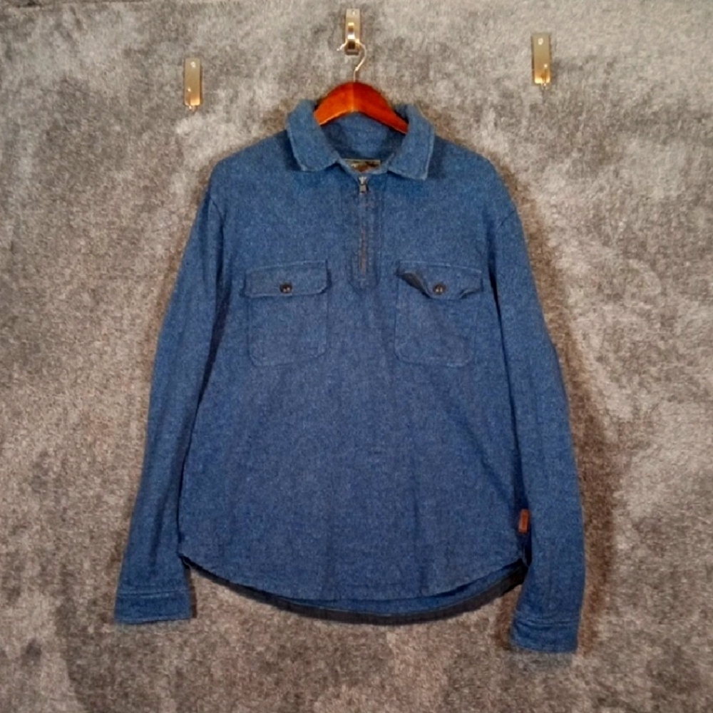 Roots Canada Sporting Goods 1/4 Zip Pullover Sweater Mens XL/TG